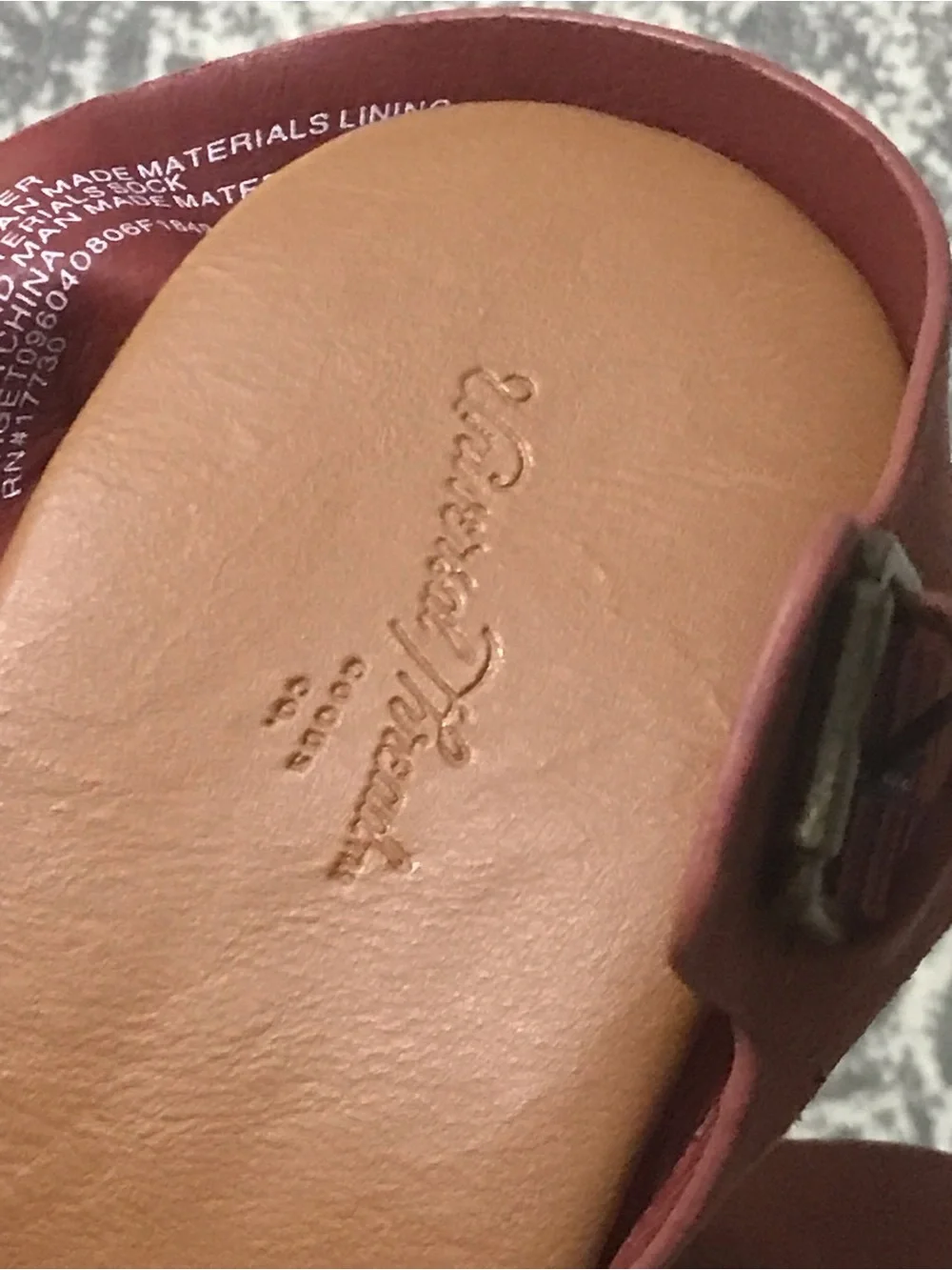 Women's Rust Suede Platform Sandals